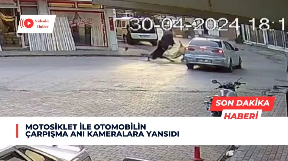 Adıyaman’da, otomobille çarpışan motosikletin