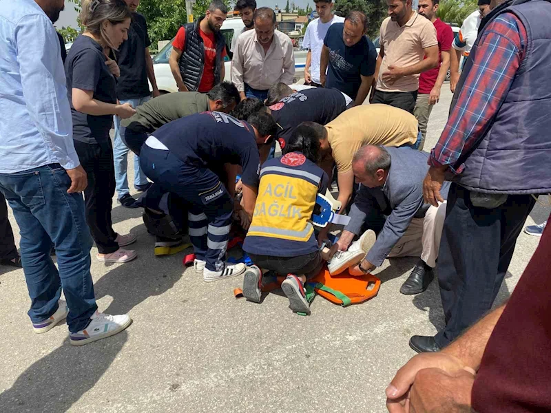 Adıyaman’da, otomobil ile motosikletin