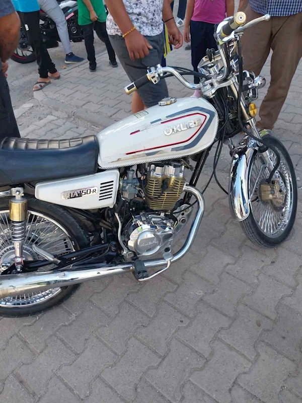 Adıyaman’da otomobil ile motosikletin