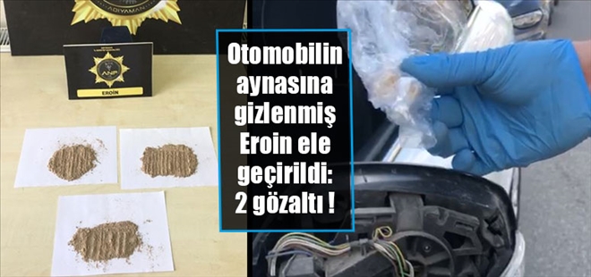 Adıyaman´da, şüpheli otomobilde yapılan