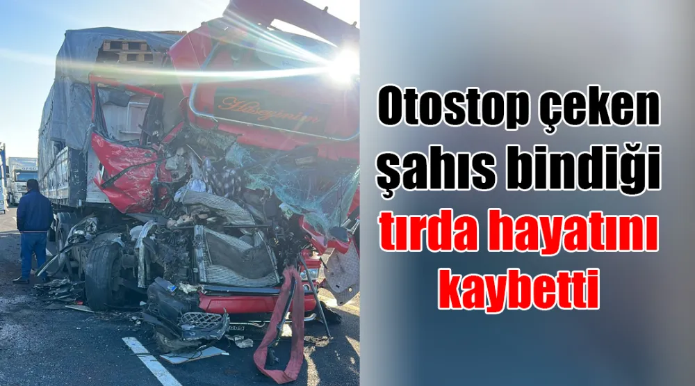 Otostop çeken şahıs bindiği