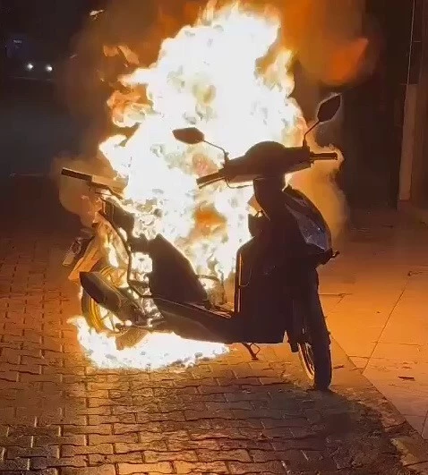 Adıyaman’da, park halinde olan