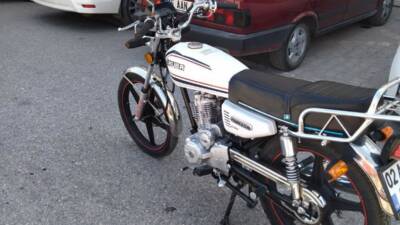 Adıyaman’da park halindeki bir motosiklet kimliği belirsiz şahıs yada şahıslar