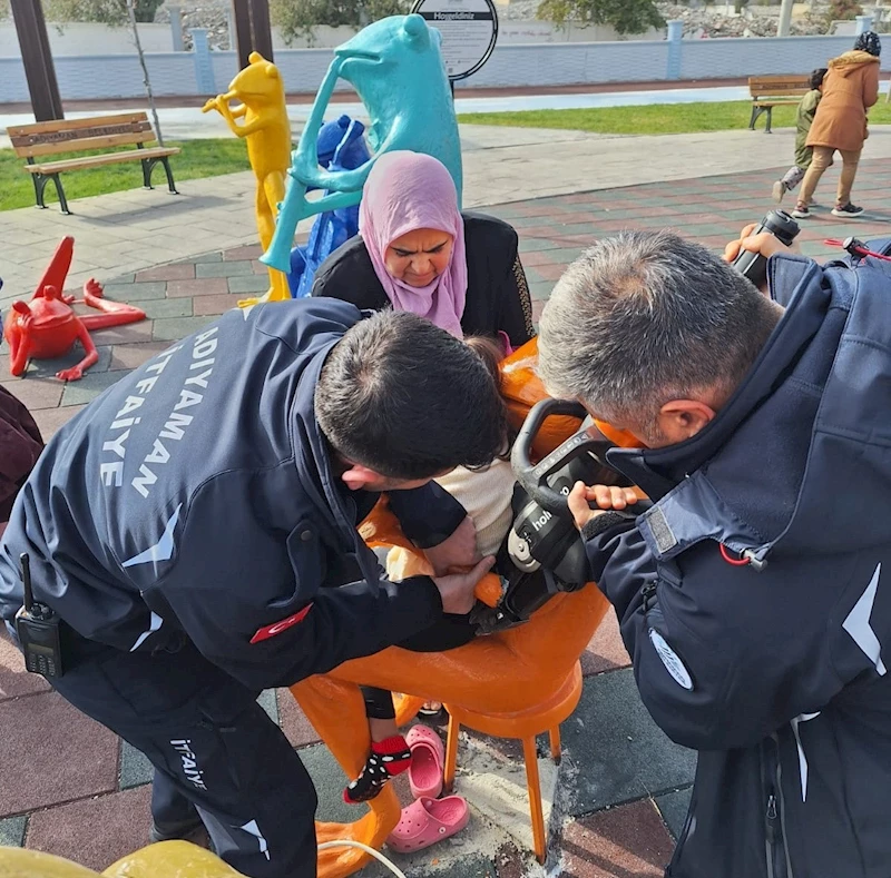 Adıyaman’da, park içerisinde bulunan