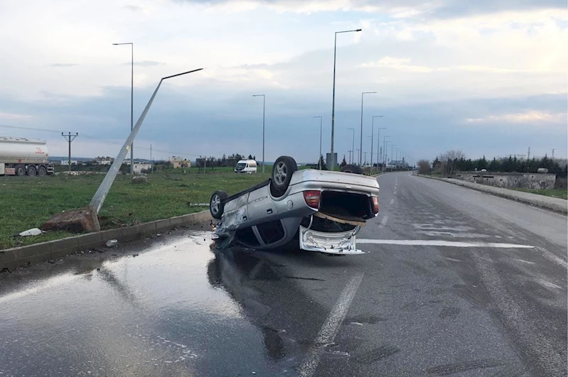 Kahta ilçesinde çarpışan iki