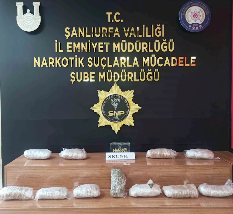 Şanlıurfa’da 6 kilo 550