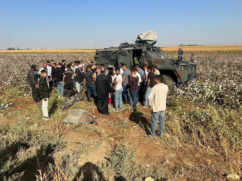 Şanlıurfa’nın Ceylanpınar ilçesinde lastiği