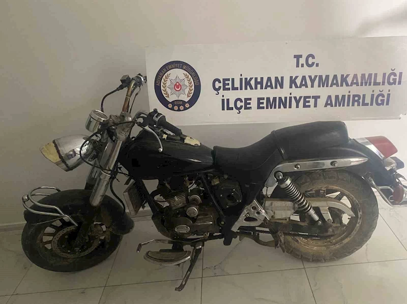 Şanlıurfa’dan çalınan motosiklet Adıyaman’ın