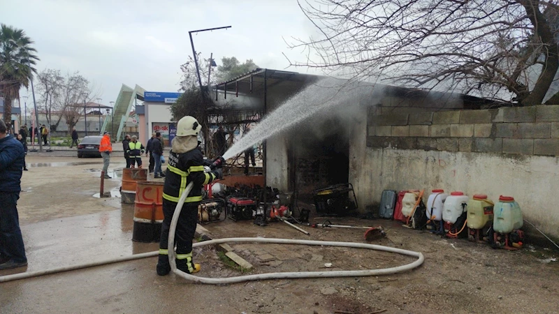 Sobaya yanlışlıkla dökülen benzin