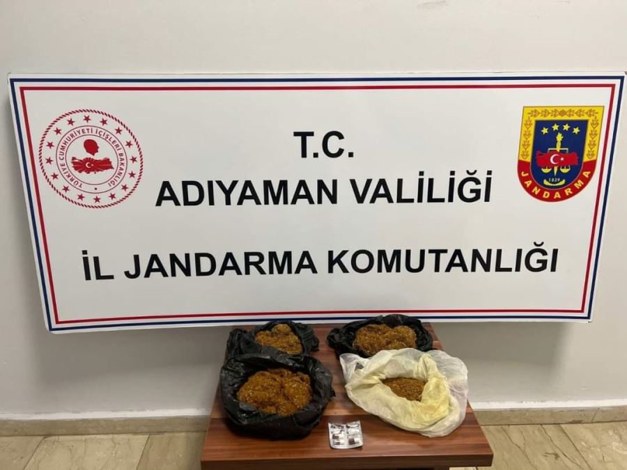 Adıyaman'da, şüphe üzerine durdurulan