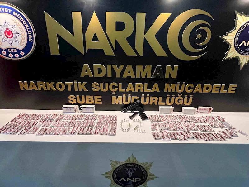 Adıyaman’da, uyuşturucu maddeyle yakalanan