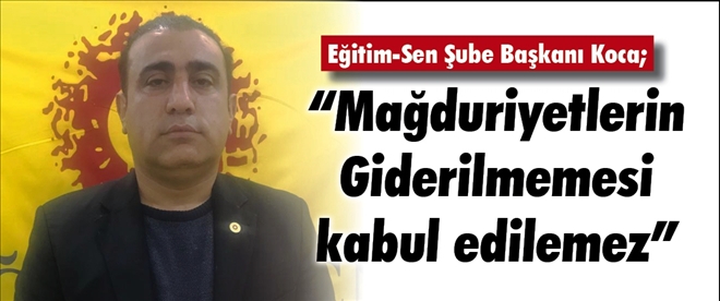 Eğitim-Sen Besni Şube Başkanı