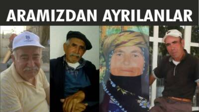 05-06.08.2024 Pazartesi - Salı gününe ait Besni’de Vefat Edenler köşesi.