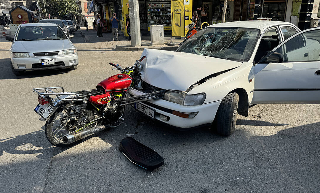 Adıyaman Gölbaşı Caddesi'nde motosiklet