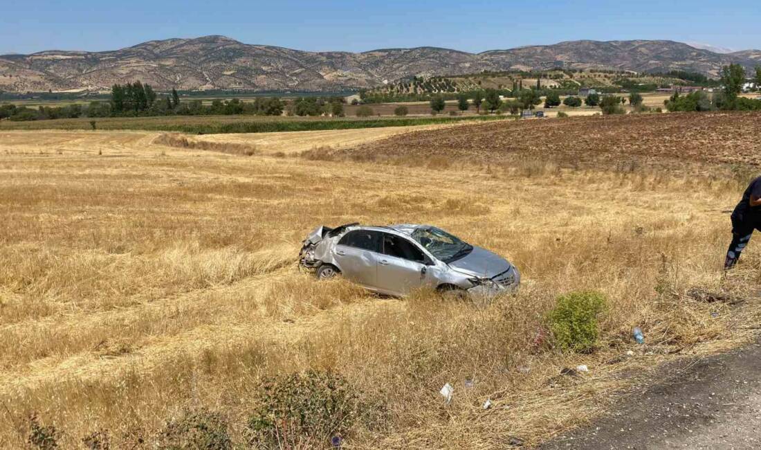 Adıyaman’ın Gölbaşı ilçesinde otomobilin