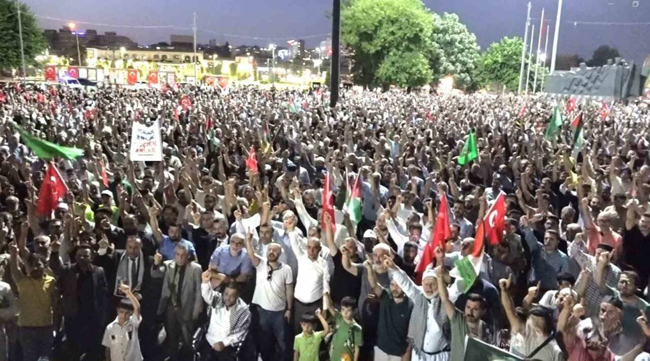 Gaziantep halkı Hamas lideri Haniye’ye yönelik suikasta tepki gösterdi