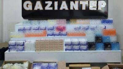Gaziantep’te polis ekipleri tarafından kaçakçılıkla mücadeleye yönelik yapılan operasyonda yerli