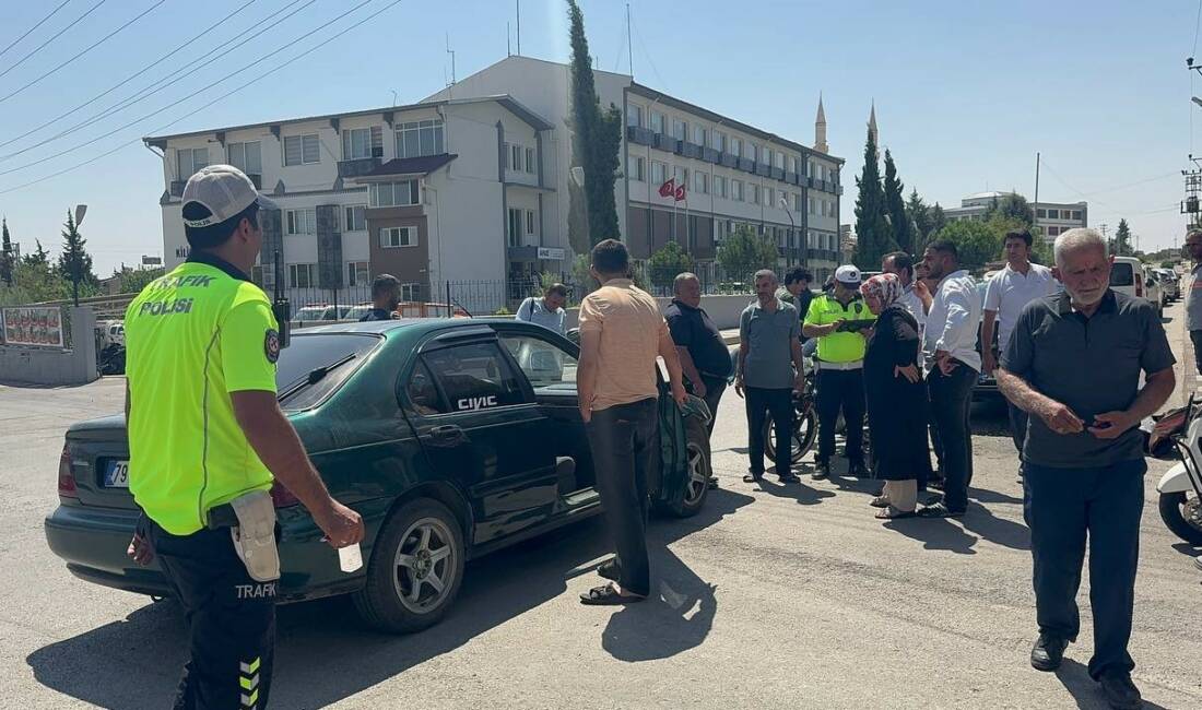 Kilis’te motosiklet ile otomobilin