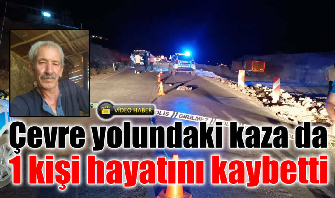 Besni çevre yolunda motosiklet