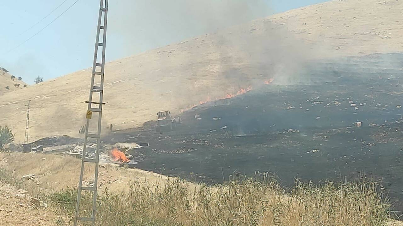 Mardin’de çıkan ot yangını söndürüldü