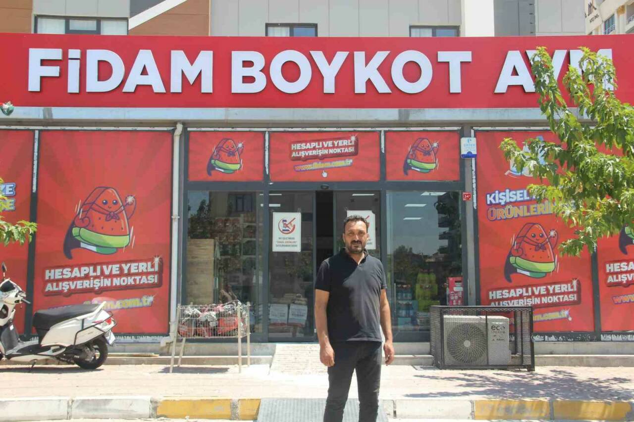 Şanlıurfa’da 8 arkadaşın ortaklaşa açtığı Fidam Boykot AVM’nin (Filistin Dayanışma