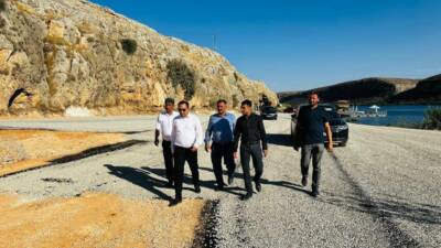 Kaymakam Çağlar Partal, İlçe Özel İdare Müdürü Ahmet Tanrıkolu ve