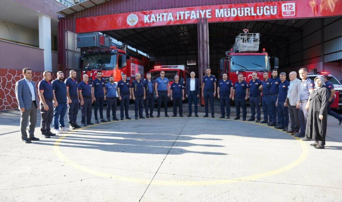 Adıyaman’ın Kahta ilçesinde, İtfaiye