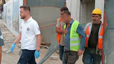 Adıyaman’da meydana gelen bir iş kazasında, boğazına demir parçası çarpan