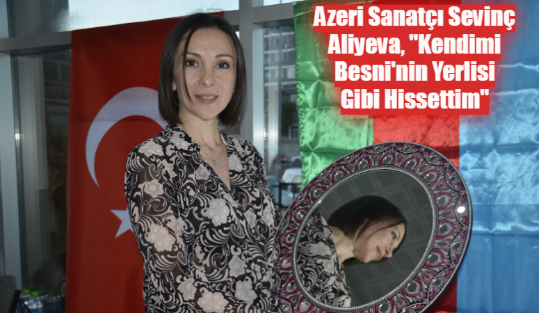 Azerbaycanlı ebru sanatçısı Sevinç