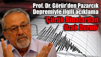 Deprem bilimci Prof. Dr. Naci Görür, Kahramanmaraş Pazarcık'ta meydana gelen