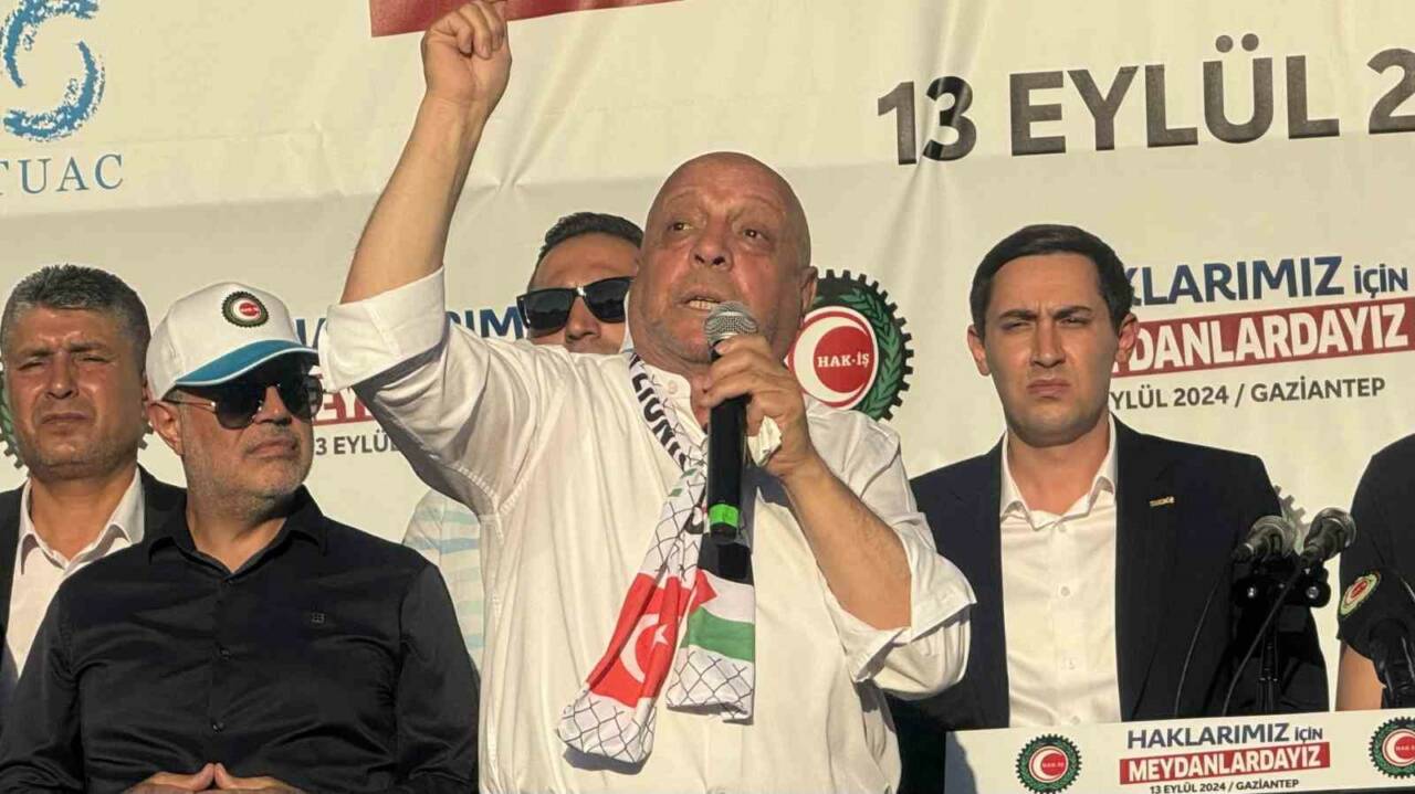 HAK-İŞ Gaziantep’te Haklar İçin Miting Düzenledi