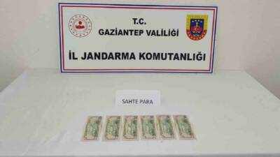 Gaziantep’te sahte dolar basarak piyasaya sürmeye çalışan bir kalpazan, jandarma
