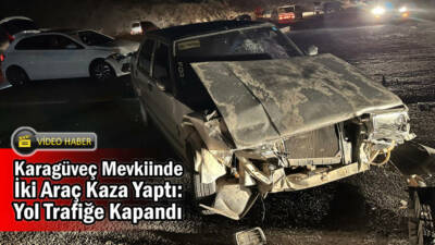 Besni'de aynı yönde arka arkaya seyir halindeki iki araç kaza