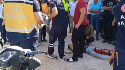 Gölbaşı'nda motosiklet ile otomobilin çarpışması sonucunda iki kişi yaralandı.