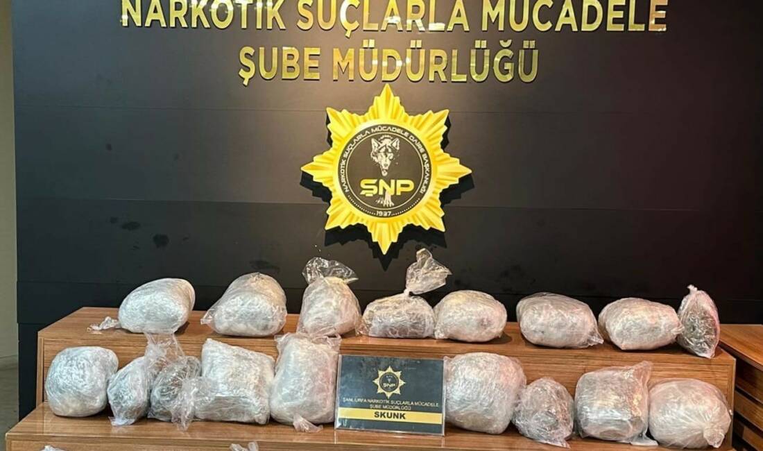 Şanlıurfa’da, durdurulan bir araçta