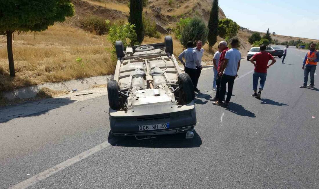 Adıyaman’da Otomobil Takla Attı: 1 Yaralı