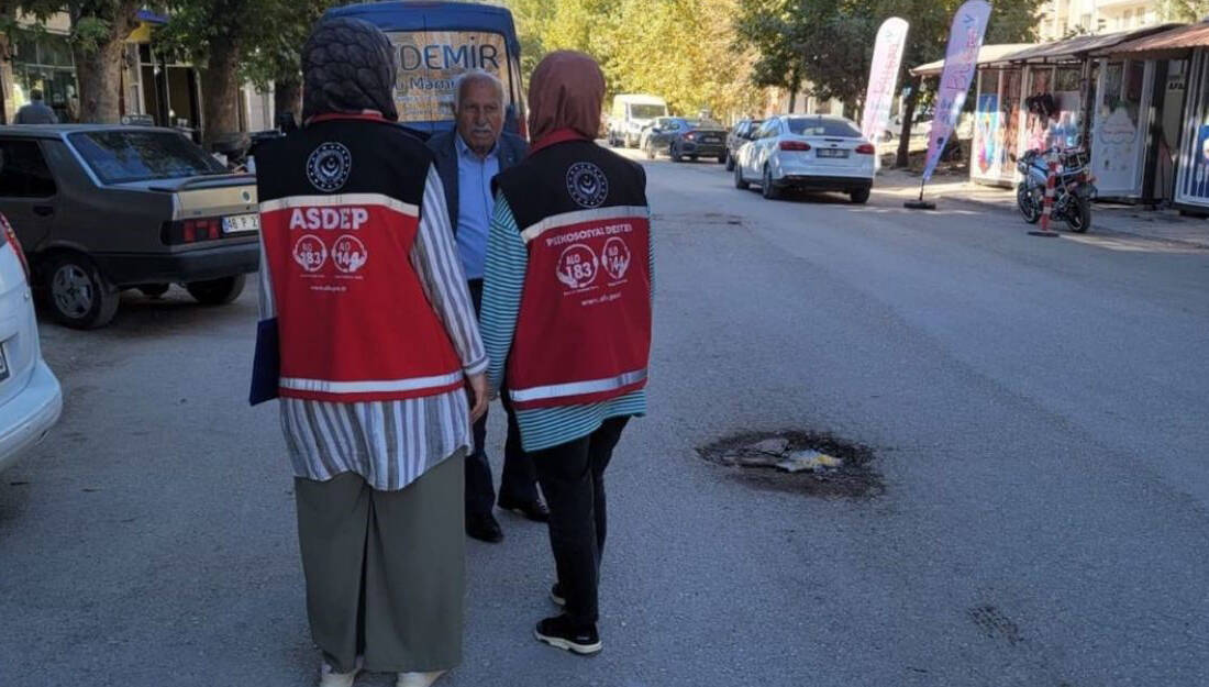 Adıyaman’ın Gölbaşı ilçesinde, sokaklarda