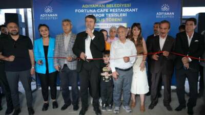 Adıyaman Belediyesi'nin açılışını gerçekleştirdiği Fortuna Kafe Restoran ve Sosyal Tesisleri,