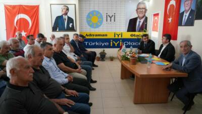 İYİ Parti Adıyaman İl Başkanlığını ziyaret eden Başkan Tutdere, kenti