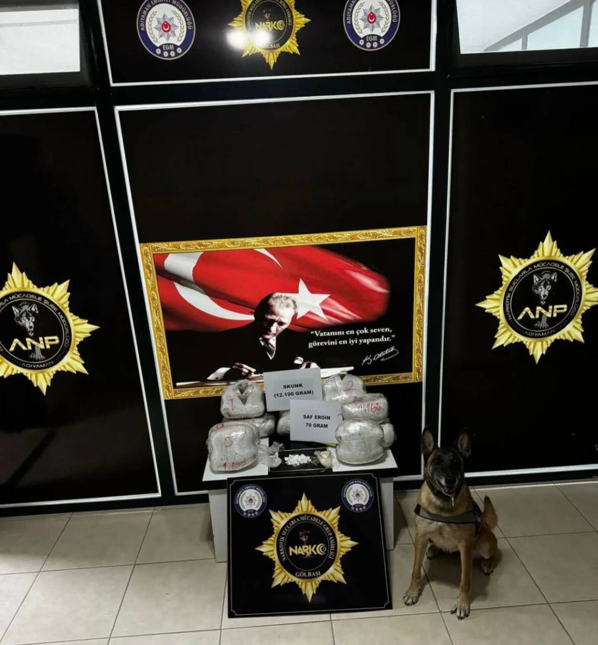 Adıyaman’da 2 Tırda 12 Kilo Skunk Ele Geçirildi