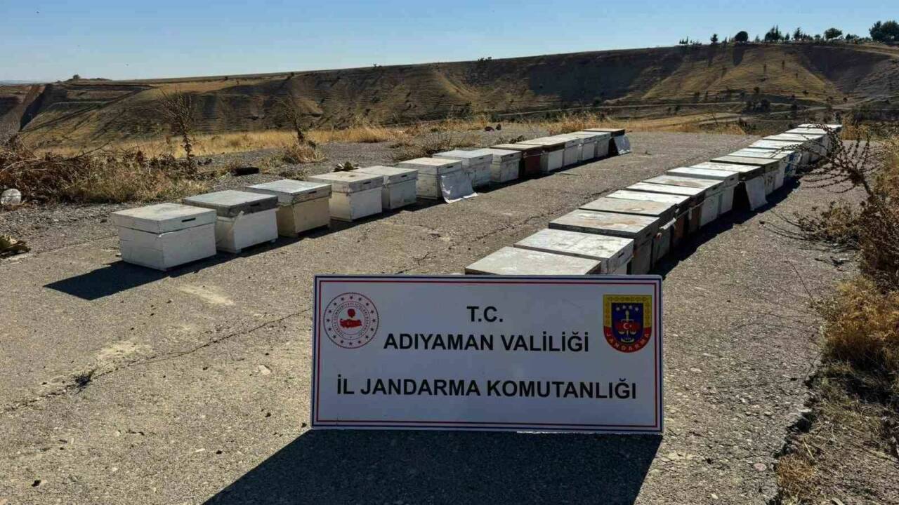 Adıyaman’da 35 adet arı kovanını çaldığı iddia edilen bir şahıs,