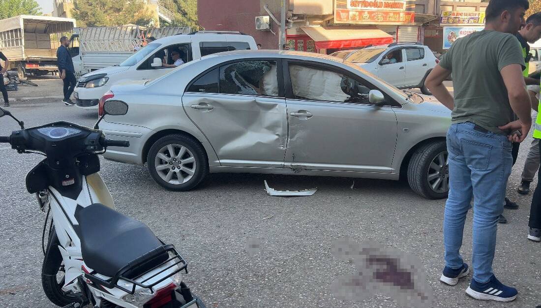 Şanlıurfa’nın Ceylanpınar ilçesinde motosikletin