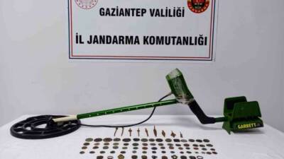 Gaziantep’te jandarma ekipleri, tarihi eser kaçakçılığı yapan bir şahsı suçüstü