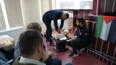 Adıyaman’ın Kahta ilçesinde, belediye personeline günlük hayatta karşılaşılabilecek kazalara erken