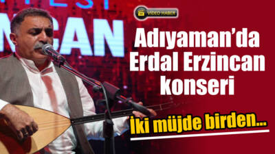 Adıyaman Belediyesinin düzenlediği dayanışma konserinde, ünlü halk ozanı Erdal Erzincan