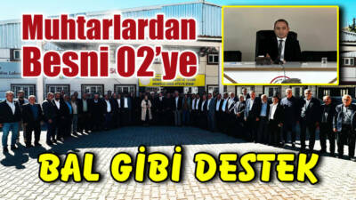 Besni Kaymakamı Çağlar Partal, muhtarlarla yapılan toplantıda deprem konutları ve