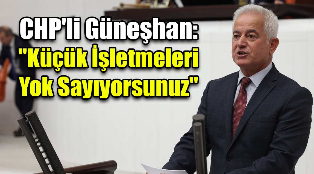 CHP’li Güneşhan: “Küçük İşletmeleri Yok Sayıyorsunuz”