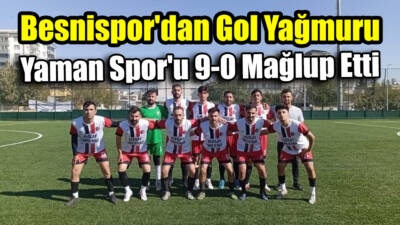 Adıyaman Sümerevler Stadı’nda oynanan amatör A grubu maçında Besnispor, Yaman