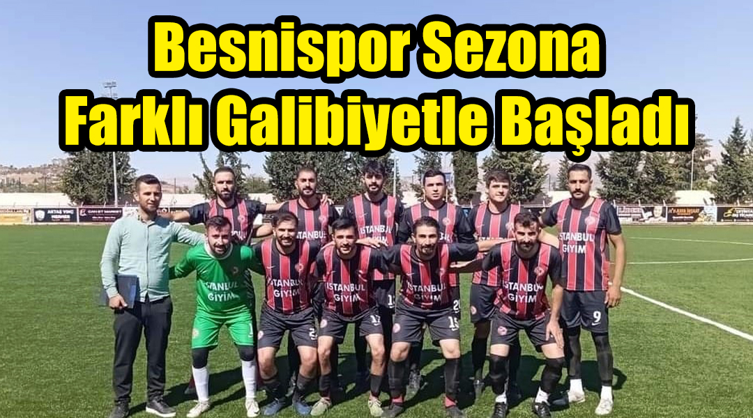 Besnispor Sezona Farklı Galibiyetle Başladı