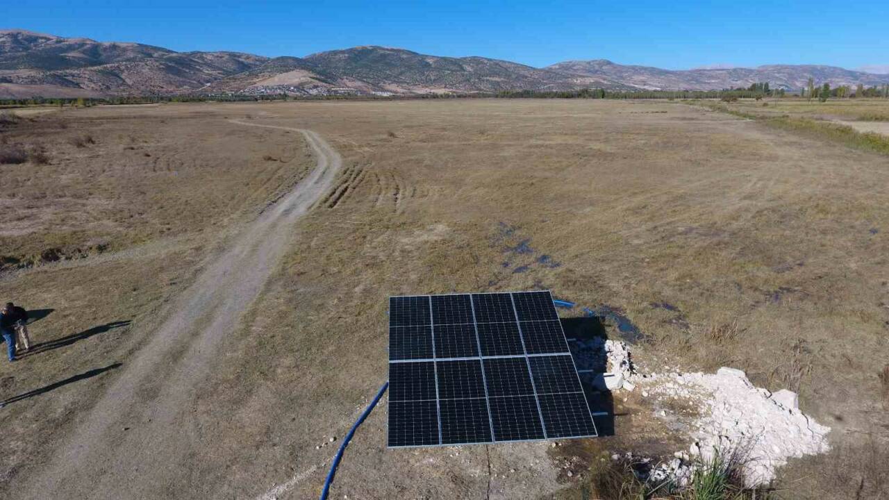 Gölbaşı’nda Güneş Enerjili Sondaj Kuyusu Açıldı